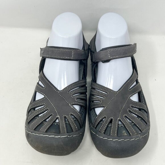 Jambu JSport Womens Poppy Gray Strappy Closed Toe Sandal Size‎ 8M - Picture 3 of 9